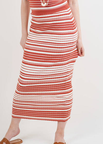 Burnt Stripe Skirt
