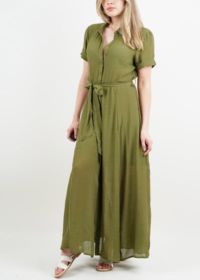 Goa Khaki Shirt Dress