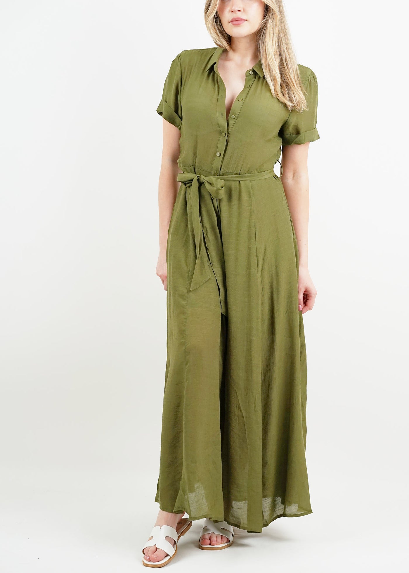 Goa Khaki Shirt Dress