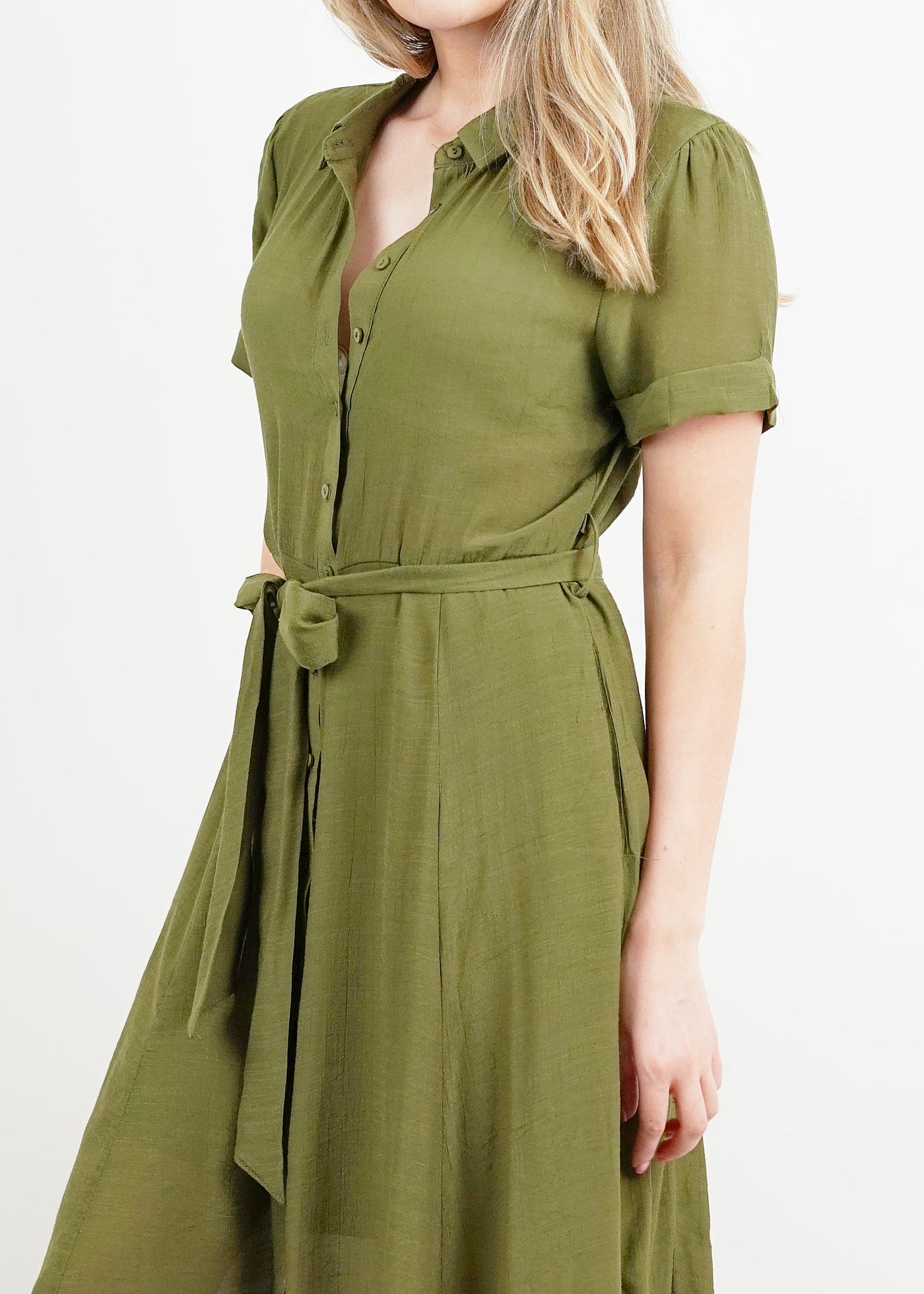 Goa Khaki Shirt Dress