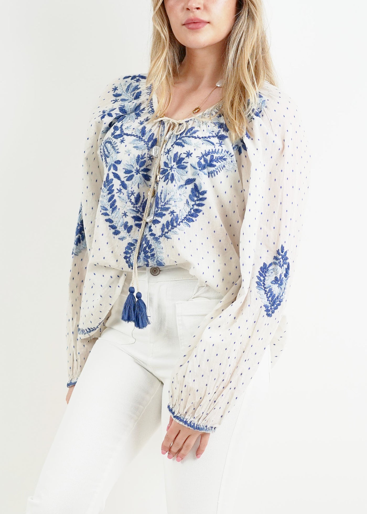 Blue Gypsy Blouse