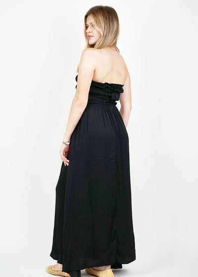 P&L Satin Strapless Dress