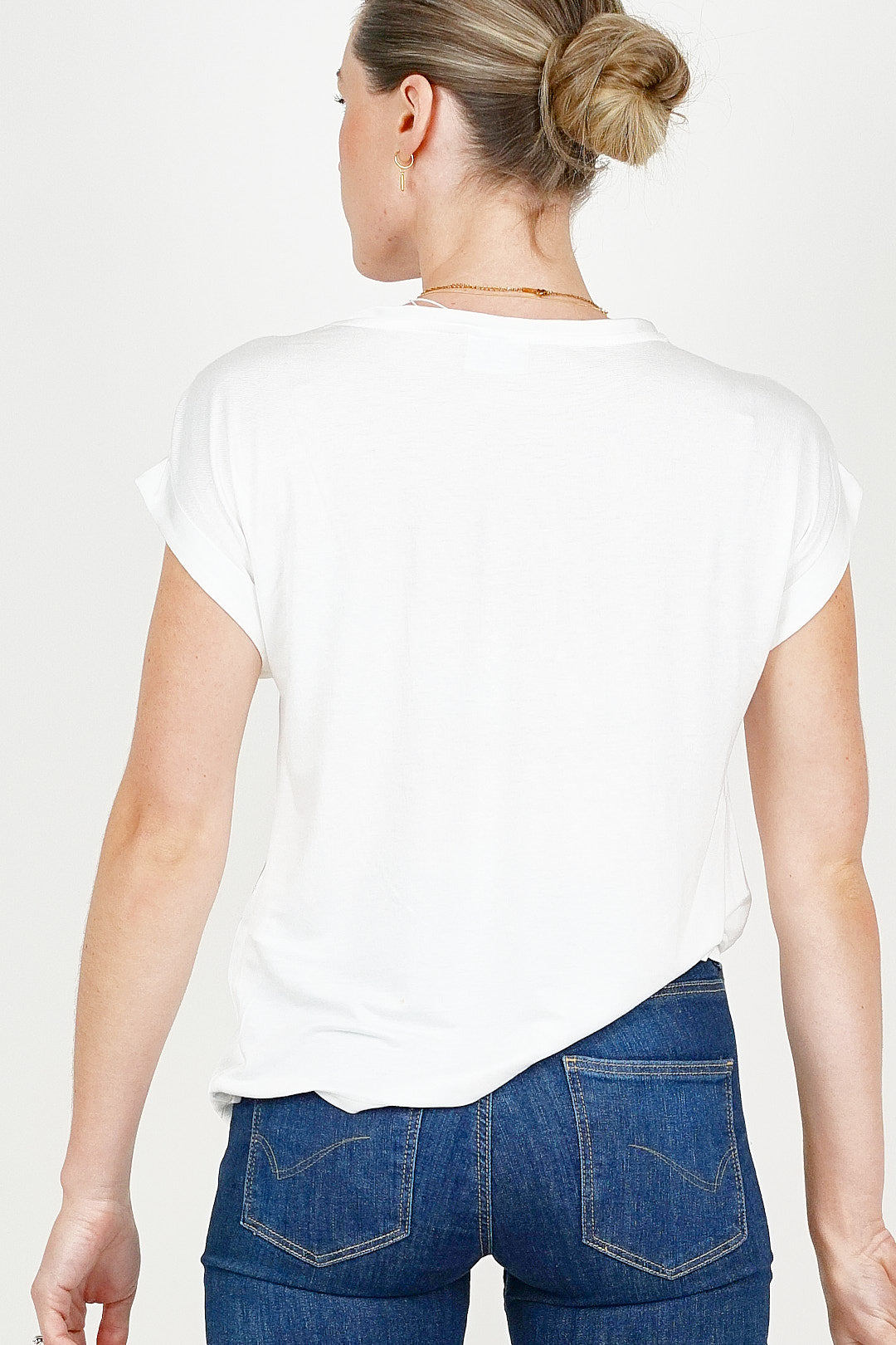 Satin Tee White