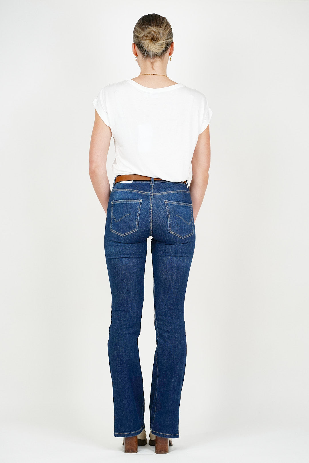 Ann Mid Flare Jeans Dark